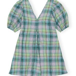 Ganni puff sleeve dress
